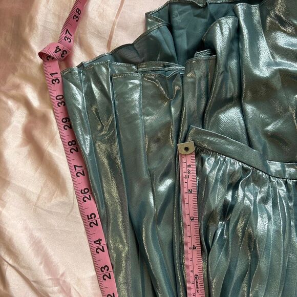 Ralph-lauren Women's Blue and Silver Skirt - Picture 6 of 7